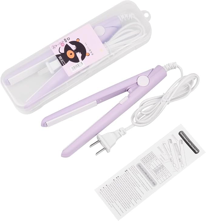 Mini Professional Hair Streghtner Machine With Temperature Control, Flat Iron Plate With Plastic Storage Box Mini Hair Straightener Especially Designed For Teen Girls and hair stylists Fast Heat up-image-41
