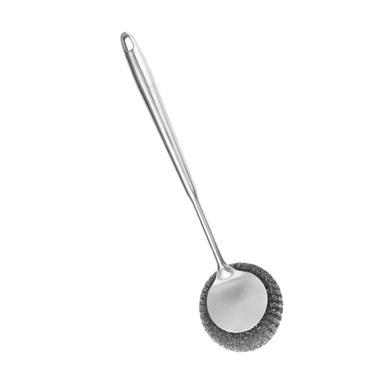 Cabilock 4 Piezas Cepillo para Sartenes De Acero Inoxidable Exfoliante para Limpiar para Lavar Platos Estropajos De Cocina para Platos Cepillo para Fregar Platos Silver Acero Inoxidable 304