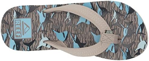 Reef Kids Boys Sandals, Kids Ahi, Tan Sharks, 4 | Image 4