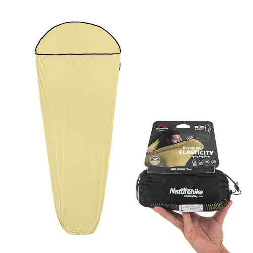 Naturehike Sacco a pelo, alta elasticità, fodera per sacco a pelo sottile e piccolo, ideale per zaino in spalla, cottage, campeggio e hotel
