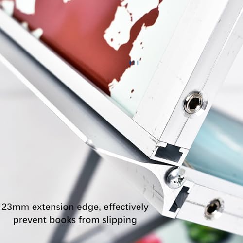 Présentoirs portables argentés pliables pour brochures et documents de bureau - 6