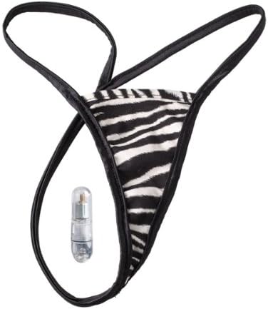 Waterproof Remote Wild Exotics Wireless Vibrating Panty w/Micro Orb Zebra O/S