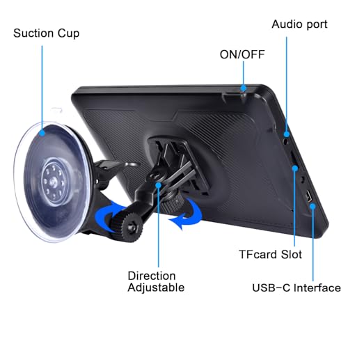 image for GYEFECVD GPS Navigator for car,7 Inch GPS Navigation Truck & RV & Car,