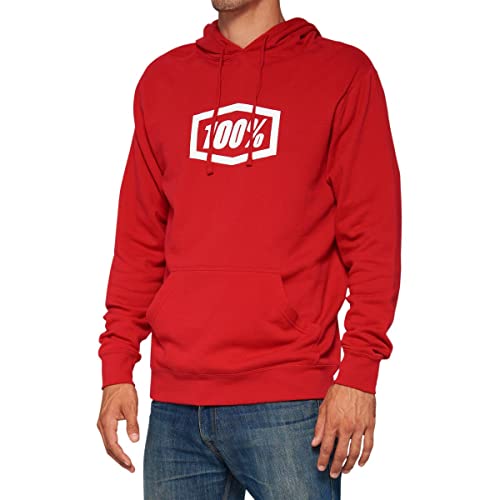 100% Icon Pullover Hoodie Red S