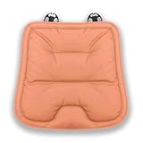 Generico Cuscini per sedili in pelle delicati sulla pelle e antimacchia, imbottitura universale per sedili anteriori traspirante e antimacchia, imbottitura morbida (Orange,Front Row)