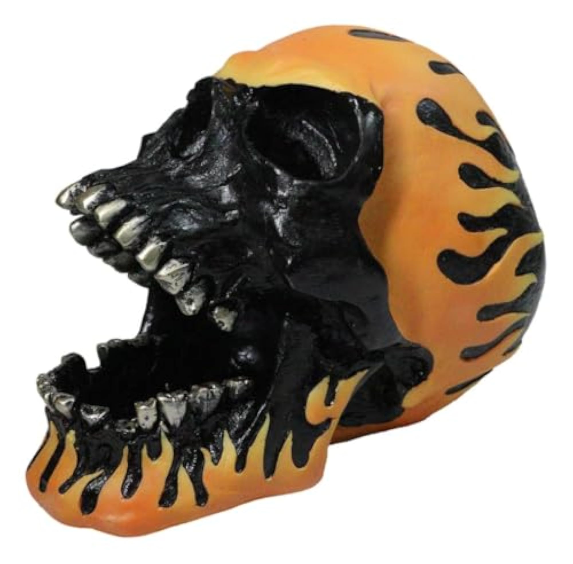 Ghost Hell Biker Skull Cigarette Ashtray Figurine, Gift