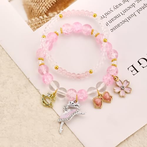 Ballerina Bracelet Dance Recital Bracelet Ballerina Blue Bracelet Cute Ballerina Dance Beaded Bracelet Ballerina Friendship Bracelets Ballerina Party Jewellery4