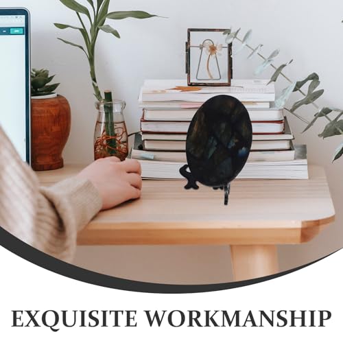 Labradorite naturelle : ornement compact avec support pour décor de table unique - 8