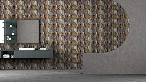 Image of DWELLSINDIA Vintage Wood Self Adhesive Wallpaper Waterproof, Scratch Resistant, Laminated 41x244 CM