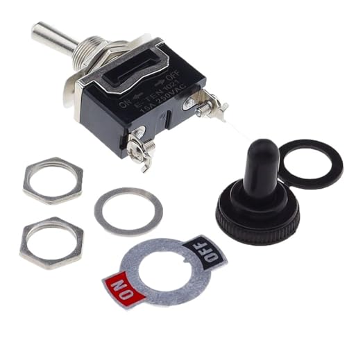 Interrupteur à levier SPST miniature étanche 12V 10A E-TEN1021