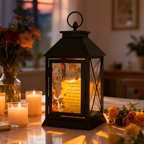 Memorial Candle Lantern with Flickering LED Candle and Remote Control Bereavement Sympathy Gifts in Memory for Loss of Partner Remembrance Gift (Partner) by Xyvoxme - Image 5