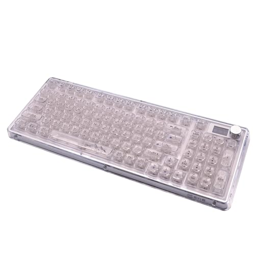 OUSEITECH X EWEADN V99 �Q�[�~���O�L�[�{�[�h ���J�j�J�� �����L�[�{�[�h �����L�[�L���b�v 99�L�[ ���C�����X �z�b�g�X���b�v�Ή� RGB�o�b�N���C�g BT5.0/2.4G/USB-C �K�X�P�b�g���� Android/Mac/Win