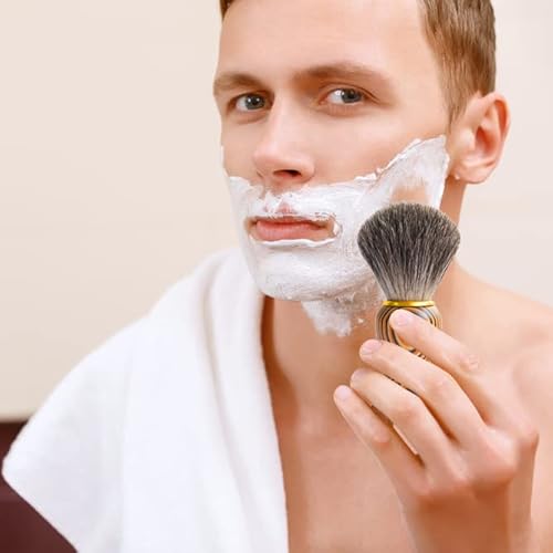 Kikc Handmade Shaving Brush - 100% Pure Badger Hair And Art Wooden Handle, Can Be Used With Safety Razor, Straight Razor, Great Father's Gifts (22Mm Badger Knot） #TOP6