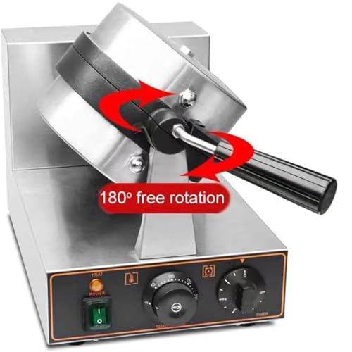 Prensa para Hamburguesas y Prensa eléctrica para paninis con Temperatura Ajustable de 50 a 300 ℃, gofrera Antiadherente para Helados y postres.,