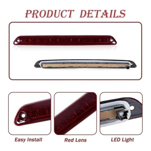Troisième feu arrière LED pour VW Crafter 2006-2016 rouge