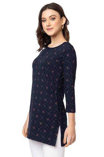 Image of Women Regular Fit Henley All Over Print T-Shirt (Combo of 2) | Small-5XL