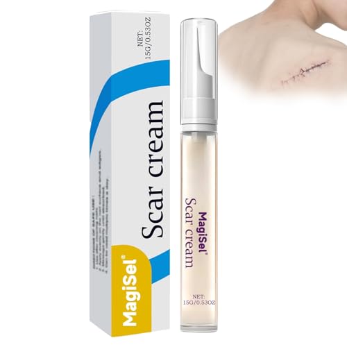 Narbengel, Narbensalbe, Narbencreme, Dehnungsstreifen gel, reduziert die Sichtbarkeit von Narben und verringert Gewebespannung & Juckreiz, Narbenentferner für Gesicht Körper für Narben aller Art, 15g