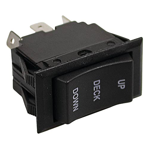 Stens Deck Lift Switch 430-930 Replacement for Bad Boy All Bad Boy mowers After 2009 with Rocker Style Deck Lift Switch 078-3000-00 Black