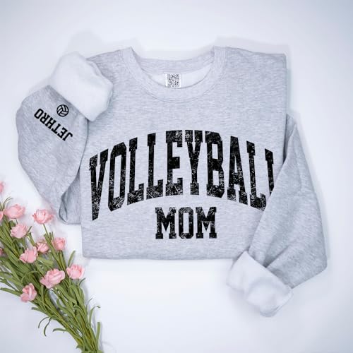 Personalized Volleyball Mom Shirt, Custom Sport Mom Shirt, Shirt for Volleyball Mom Lover, Gift for Mom, Support Volleyball Match Outfit 23
