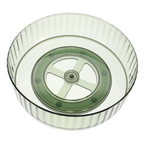 Amosfun Carosello Di Stoccaggio Contenitore Per La Conservazione Delle Spezie Organizzatore Da Scrivania Porta Spezie Da Cucina Portagioielli Stand Di Gioielli Acciaio Inossidabile Green