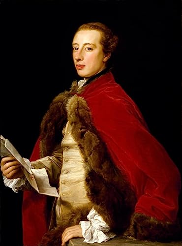 Poster William Fermor par Batoni toile 58x90 cm pour salon