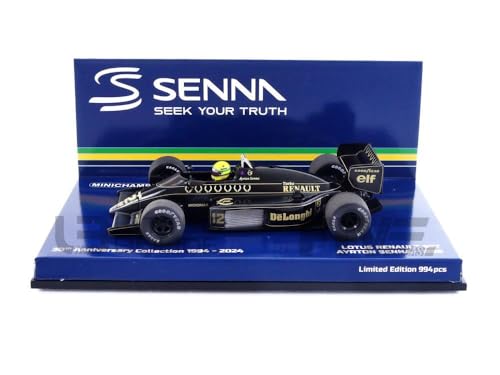 Minichamps 540863312 - Lotus 98T Ayrton Senna 1986 Dirty Version 30Th Anniversary Collection - Scala 1/43 - Modello Da Collezione