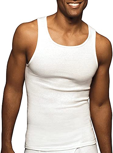 Hanes Men's Tanks A-Shirts 6-Pack Cotton Tagless Soft Breathable Cool Comfort Slightly Imperfect2