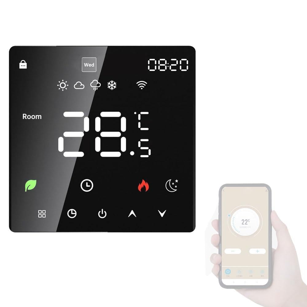Thermostat programmable Wi-Fi Tuya pour chauffage électrique au sol