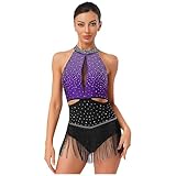 Le dos nu avec bretelles est à la fois élégant et fonctionnel, permettant une meilleure circulation de l'air et dévoilant un peu de peau, une caractéristique tendance des vêtements de danse modernes