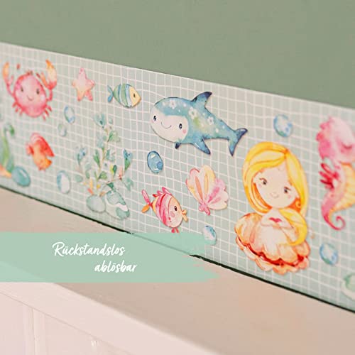Papierdrachen Children's Border Mermaid, Mermaid - Set 1, 10 cm x 500 cm - Image 3