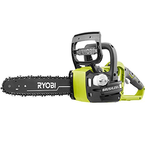 RYOBI P548BTL ONE+ 12 in. 18-Volt Brushless Lithium-Ion Electric Cordless Battery Chainsaw (Tool-Only)