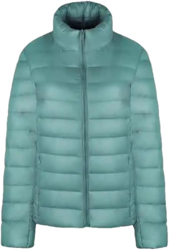 Hgvcfcv Woman Light Down Jackets For Women Long Sleeve Parkas Soft Matt Fabric Short Tops Coat Windbreaker