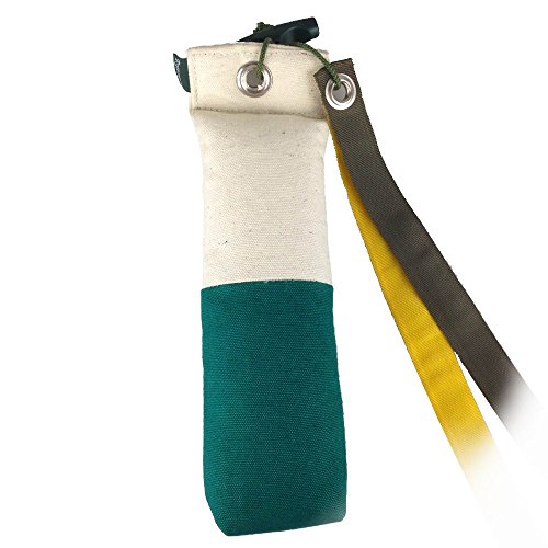 Romneys Longtail Marker Dummy | Standard Dummy 500g mit Zwei Flatterbändern | Zweifarbig | Weiß-Grü