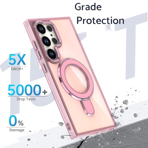 Coque Samsung S23 magnétique rotative avec anneau dégradé - 6