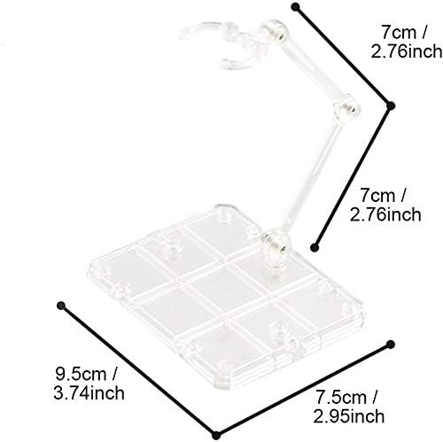 EFAILY 5pcs Assembly Action Figure Display Holder Base for Gundam,Doll Model Support Stand Compatible with HG RG SD SHF Gundam 1/144 Toy(White)