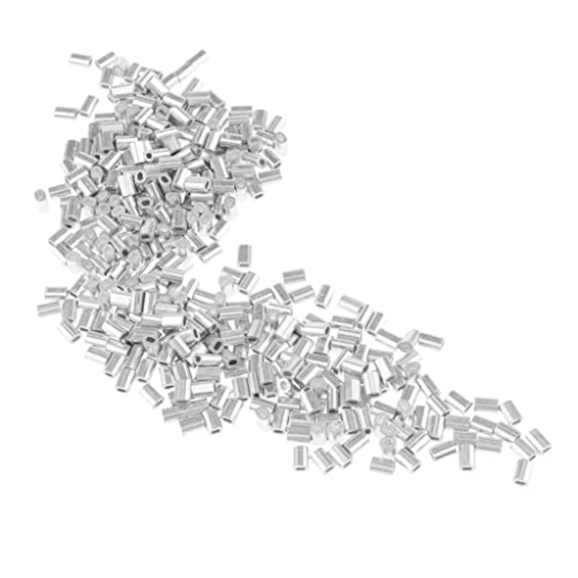 2000x Fishing Single Barrel Aluminium Crimp Connectors