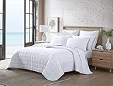 Tommy Bahama | Hexagon Collection | Quilt Set-100% Cotton, Reversible, Lightweight Bedding with...