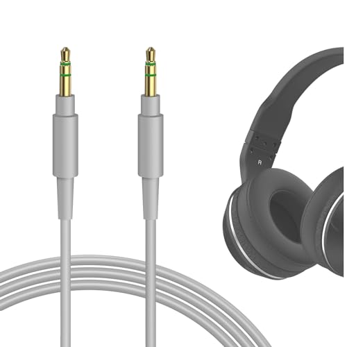 GEEKRIA Audio Cable Compatible with Skullcandy Hesh Evo, Hesh2, Hesh3, Grind, Venue, Crusher, Cassette, Crusher EVO, Crusher ANC 2, Riff 2 Cable, 3.5mm Aux Replacement Stereo Cord (4 ft/1.2 m)