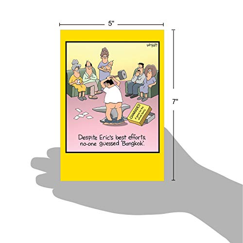 Nobleworks - 1 Funny Card For Happy Birthdays - Hilarious Cartoon Notecard With Envelope, Bday Celebration (Buyer Discretion Advised) - Bangkokless 8394 #TOP5