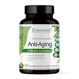 Emerald Labs Anti-Aging Cellular Complex - Supports Healthy Aging & Liver Health with Setria L-Glutathione, CoQ10, R-Alpha Lipoic Acid, Resveratrol & More - 60 Vegetable Capsules (30-Day Supply)