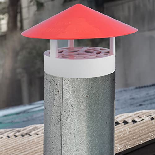 Cubierta de PVC resistente lluvia para sombrerete de chimenea y protector de jardín 7