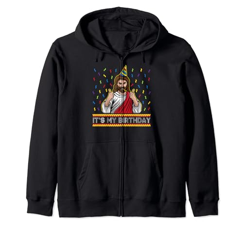 It's My Birthday Funny Jesus Birthday Cute Christmas Gifts Felpa con Cappuccio