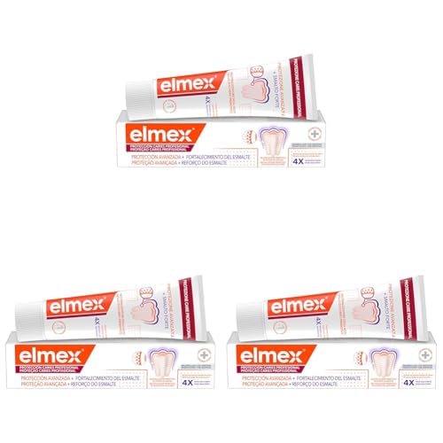 Dentifricio elmex® Carie Professional Protezione Avanzata 75ml | Protegge i Denti dagli Acidi dello Zucchero | Alta Protezione contro la Carie** | Denti più forti | Aiuta a Mantenere Sano il pH