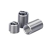 Wire Thread Inserts,Helical Type Coiled, 50Pcs M2.5-M12 Screw Thread Sleeve, Spiral Repair Tool, Industrial Stainless Steel Thread Insert, M5x0.8x2D(50Pcs) (Color : As Show, Size : M2.5x0.45x2D(50Pcs)