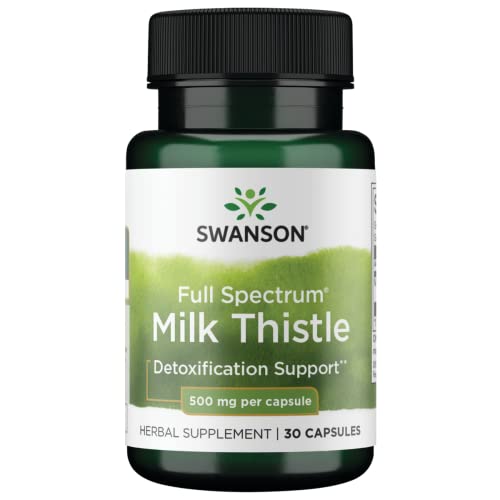 Image of Swanson Full Spectrum Milk Thistle (500 mg) -30 Capsules