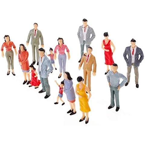 Hilai 100 Piezas de Figuras de Pasajeros para Modelismo Ferroviario Cover
