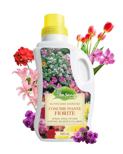 VitaSana Concime Piante Fiorite - Fertilizzante Liquido con Microelementi per