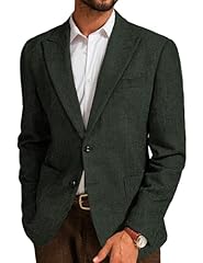 Dark Green Peak Lapel