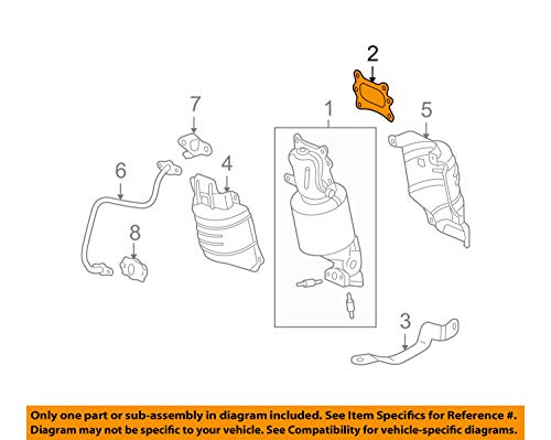 Safety Recall Z4L: 3.5L V6 Timing Belt - 2019 Acura RLX & TLX, 2018-2019 MDX 12 Honda Genuine Parts - Gasket, Ex. Chamber (18115-5G0-A01)