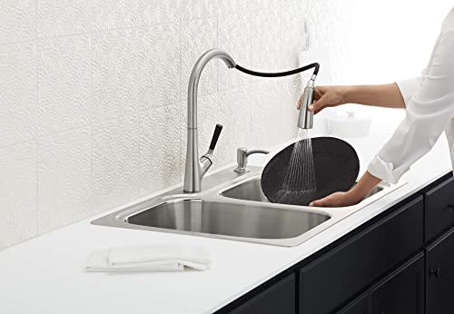 Kohler K-R562-Sd-Vs Malleco Pull-Down Kitchen Sink Faucet With Soap/Lotion Dispenser, Vibrant Stainless #TOP5